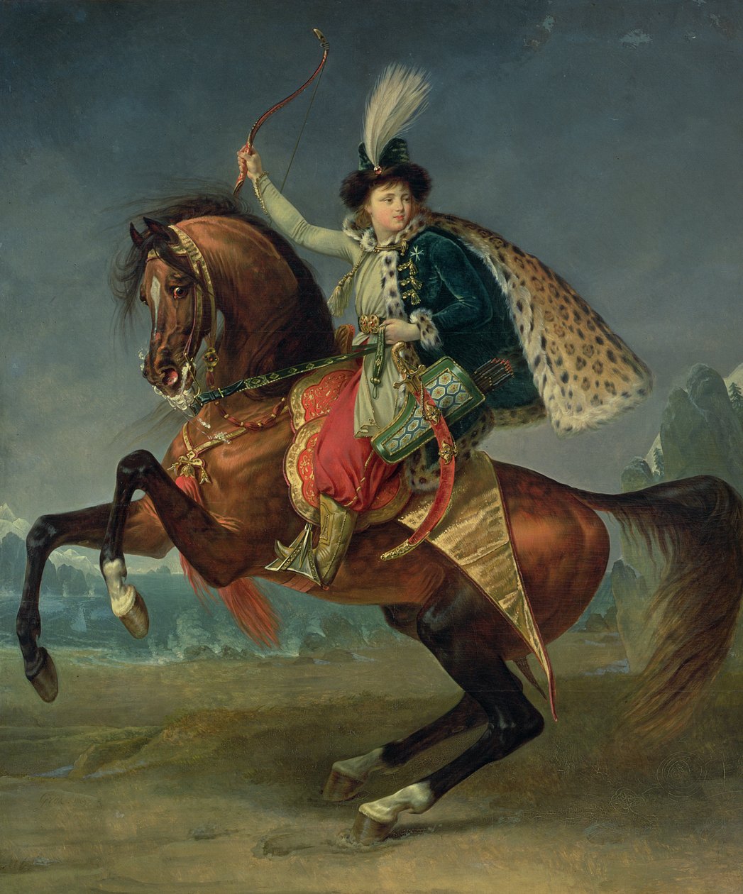 Prins Boris Nikolaevich Yusupov (1794-1849) 1809 (olie) af Antoine Jean Gros