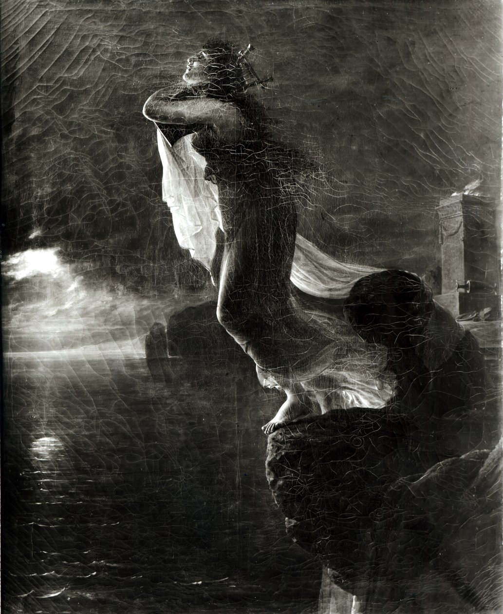 Sappho og Leucade, også kendt som The Death of Sappho af Antoine Jean Gros