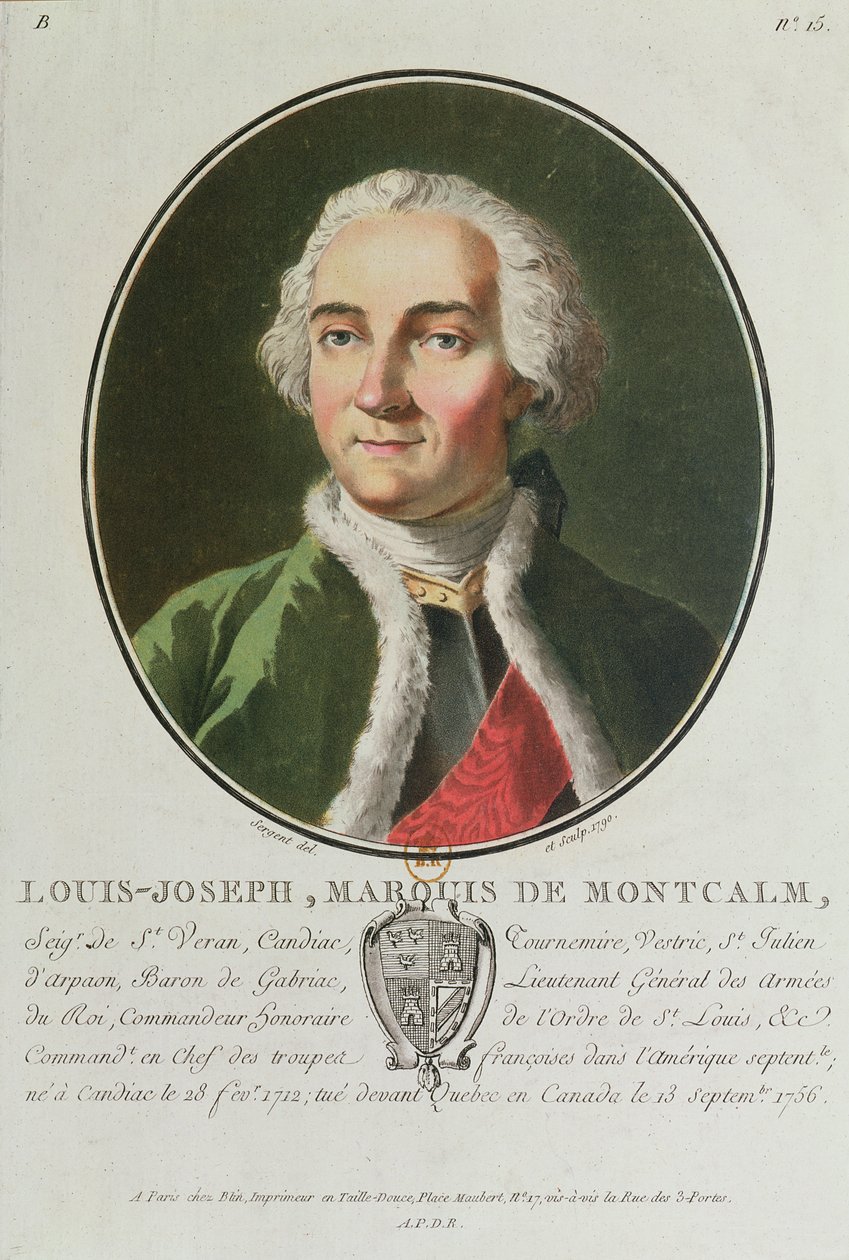 Louis-Joseph de Montcalm (1712-59) 1790 af Antoine Louis Francois Sergent Marceau