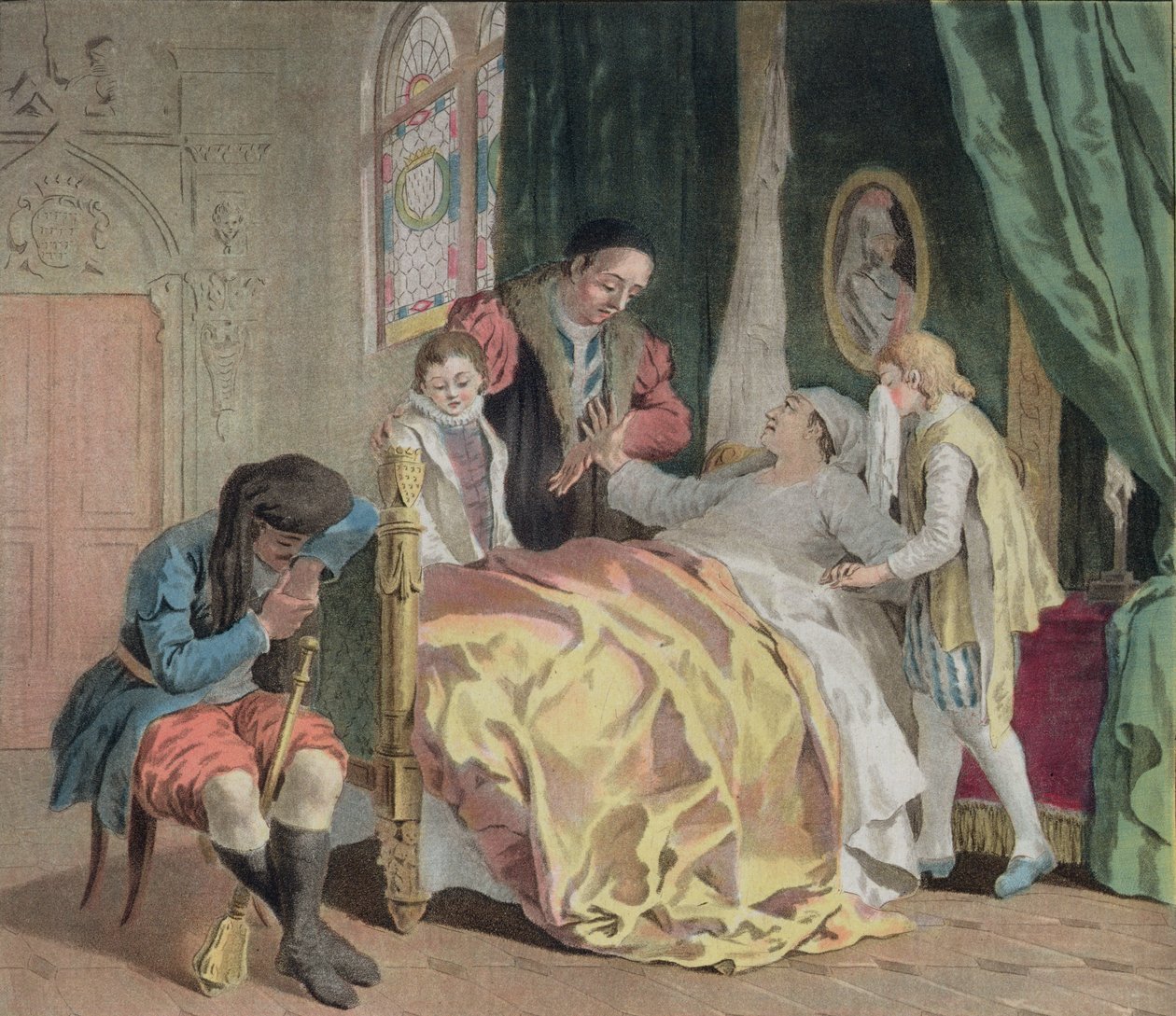 Jean V, hertug af Bretagne (1389-1442), anklager Olivier Clisson med omsorgen for sine børn, 1788 af Antoine Louis Francois Sergent Marceau