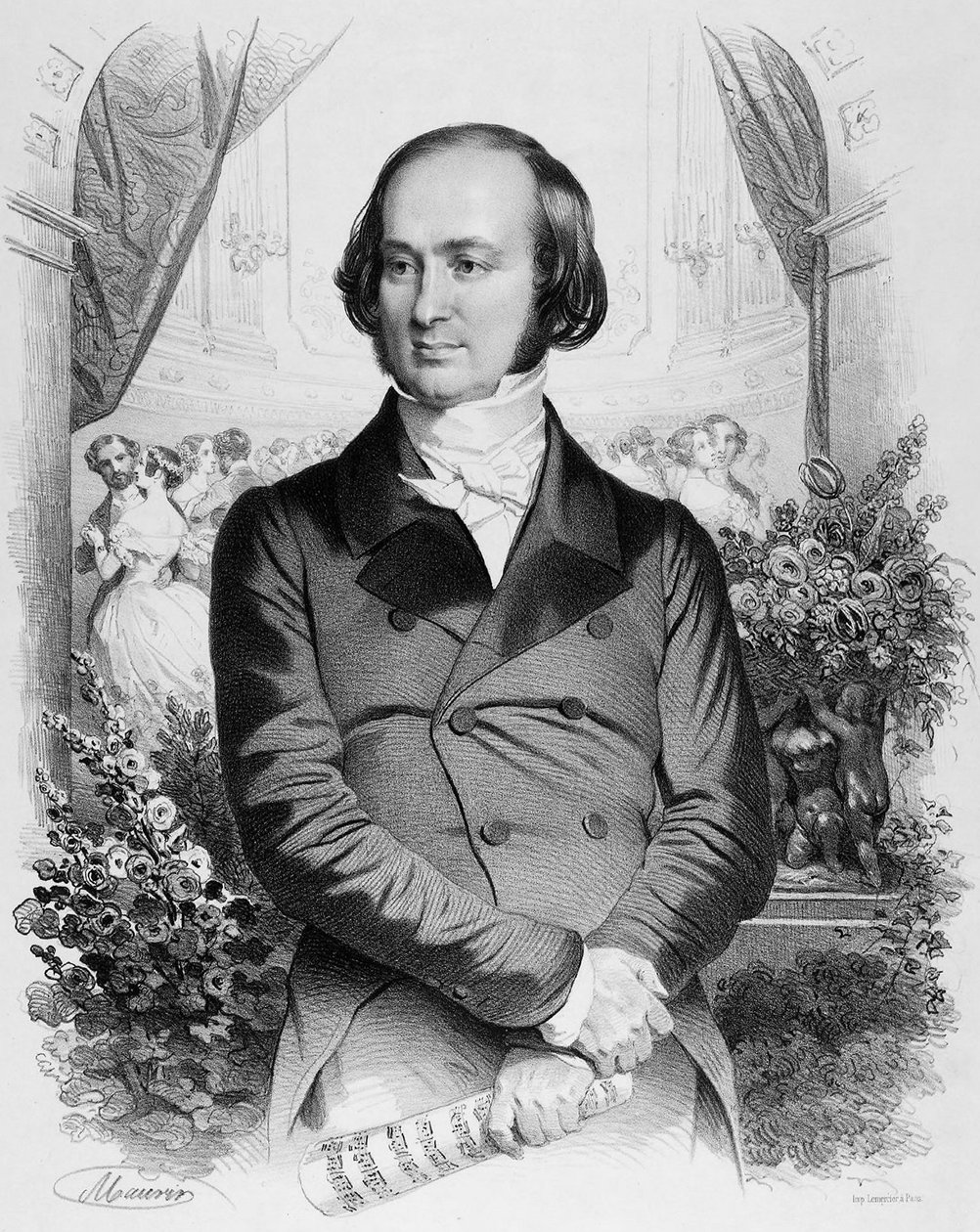 Fransk dirigent og kunstsamler Isaac Strauss af Antoine Maurin