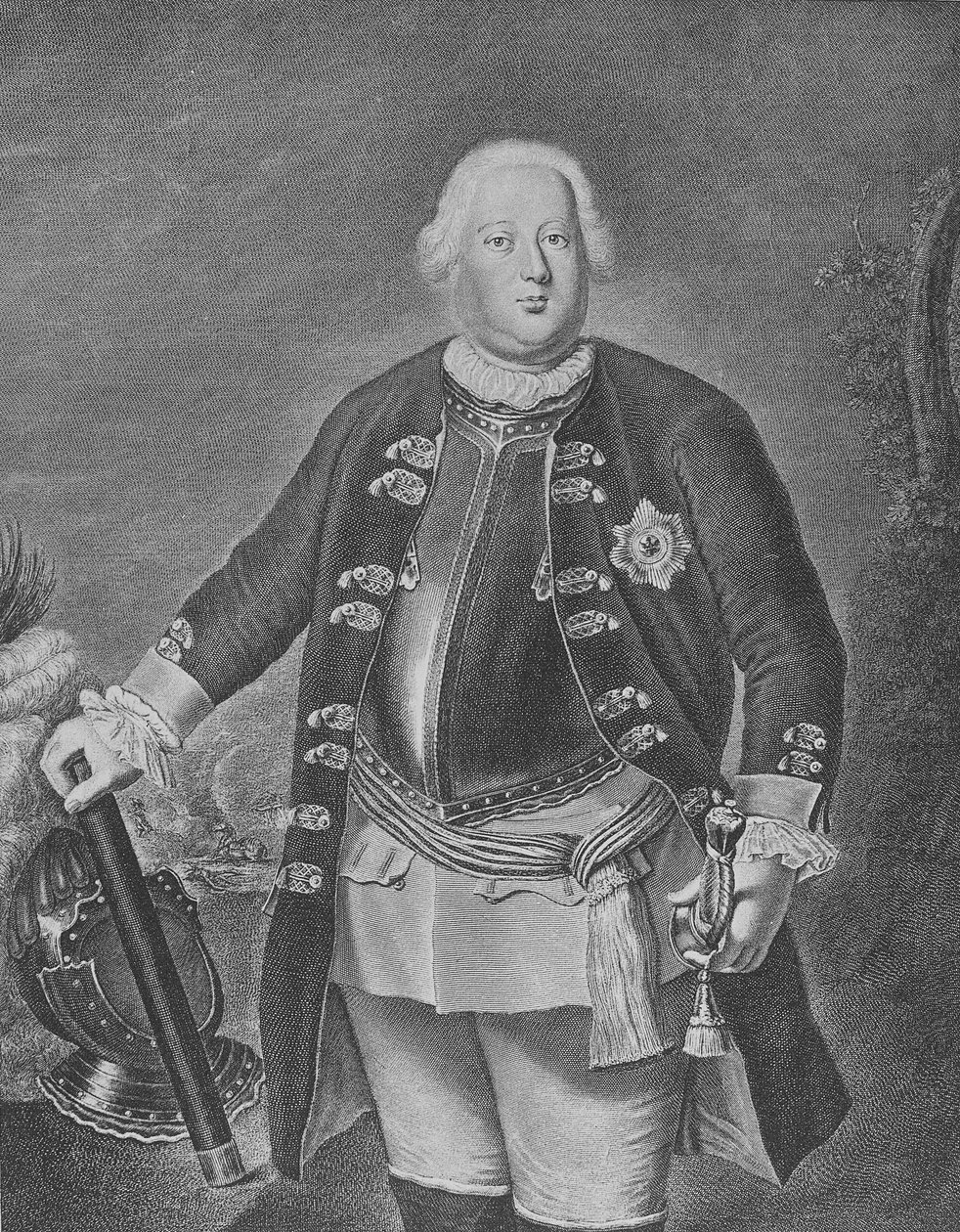 Friedrich Wilhelm I, konge af Preussen af Antoine Pesne
