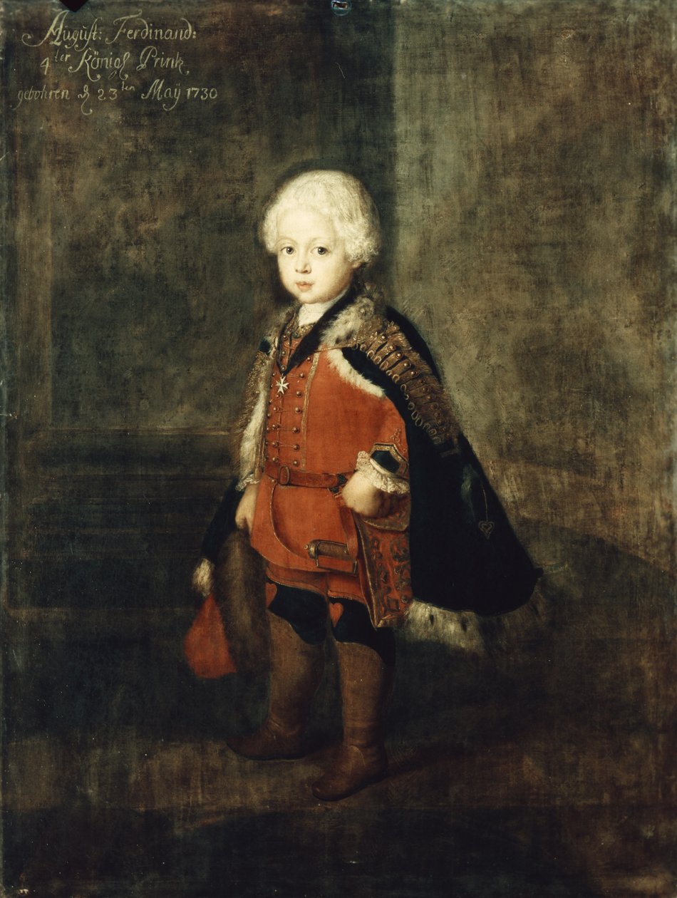 Prins Augustus William på fire år, 1734 af Antoine Pesne