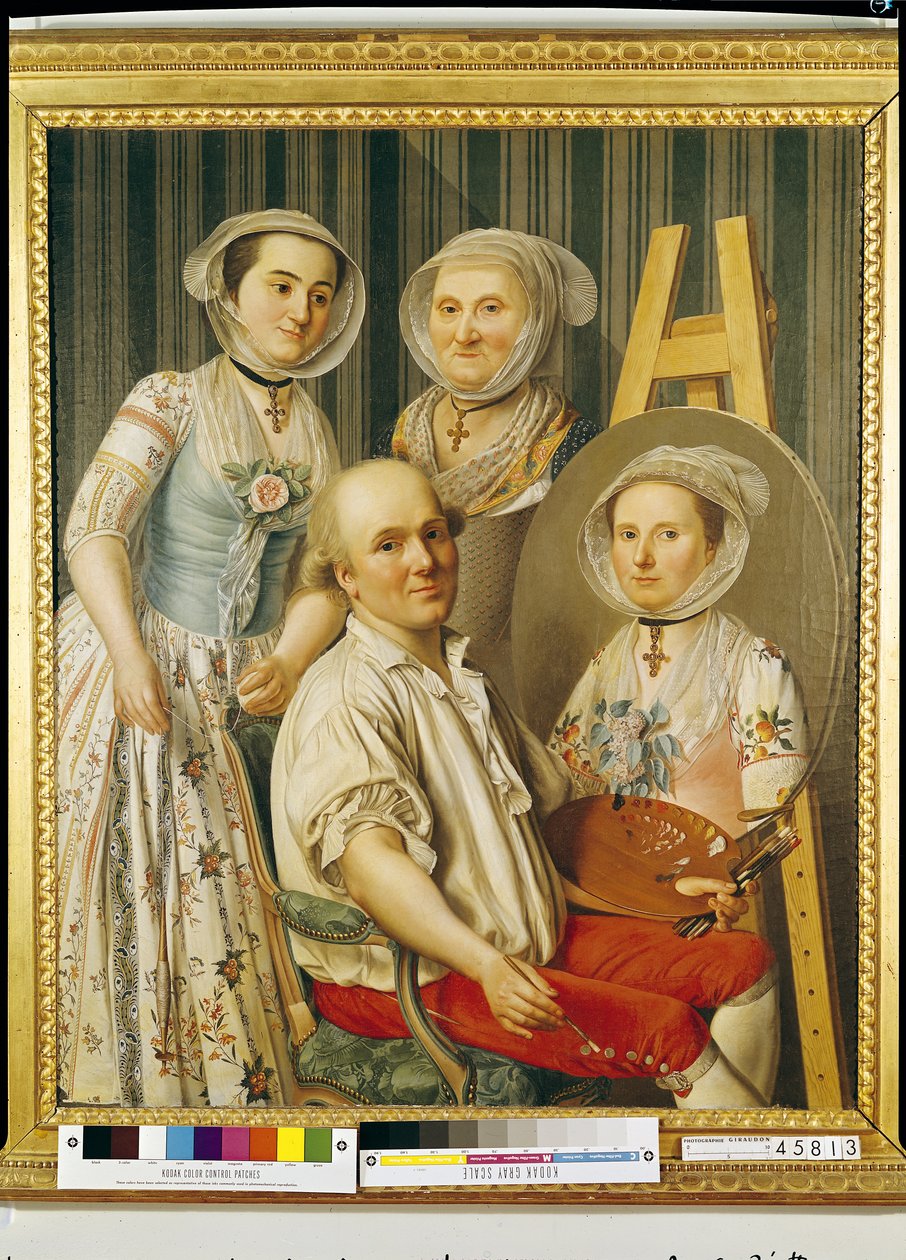 Kunstneren og hans familie af Antoine Raspal