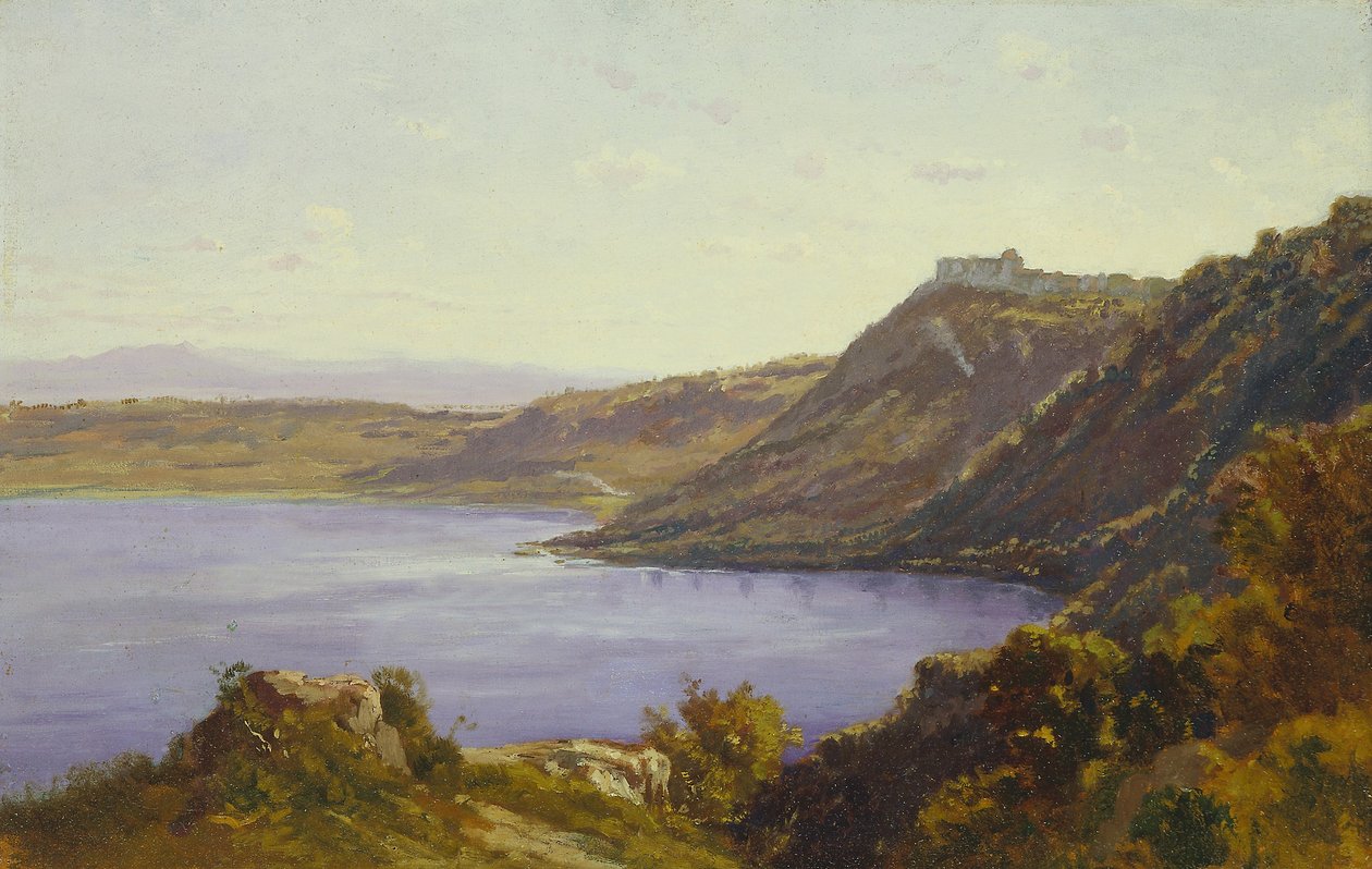 Albano-søen af Antoine Victor Edmond Joinville