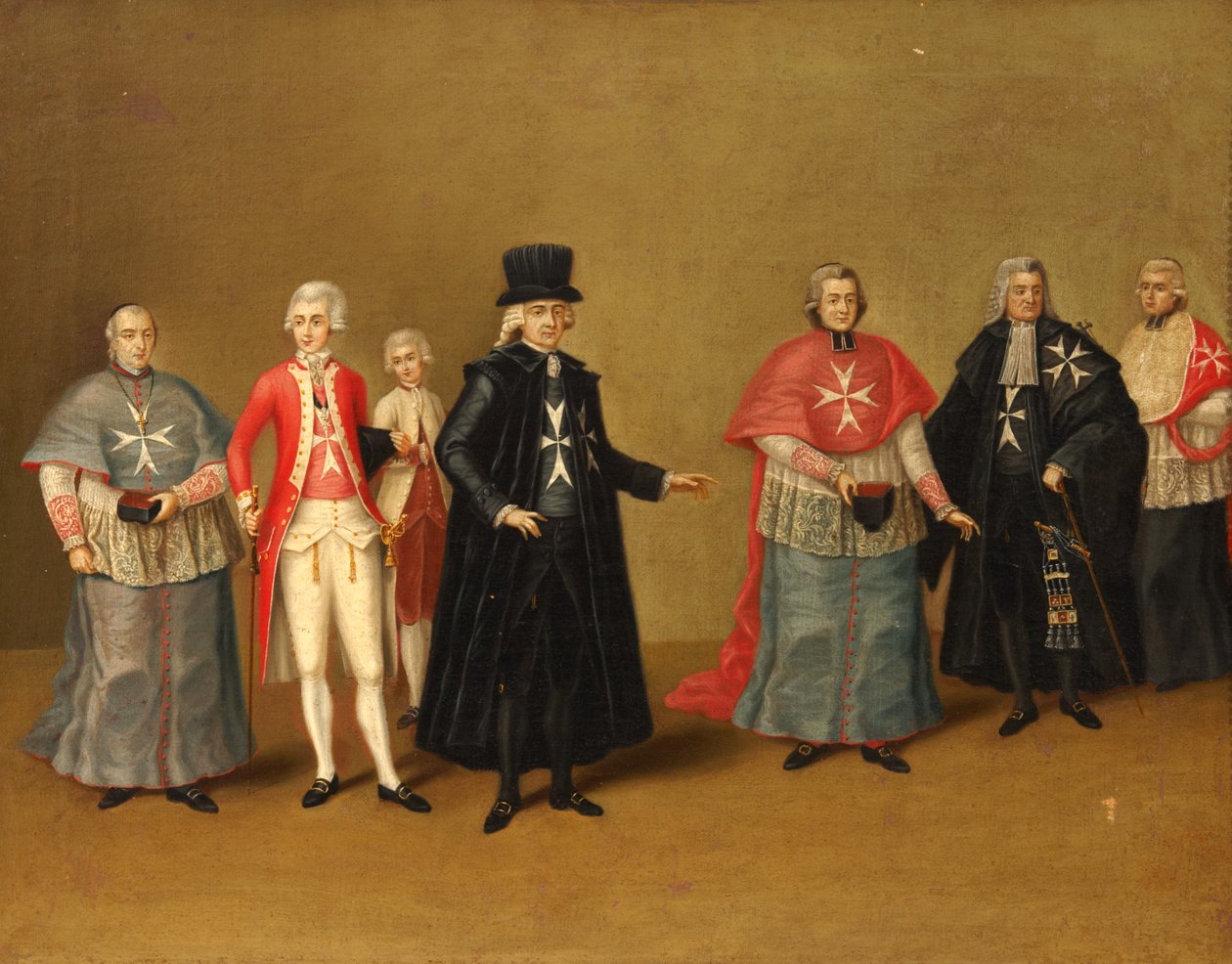 Officerer fra Knights of Malta af Antoine de Favray