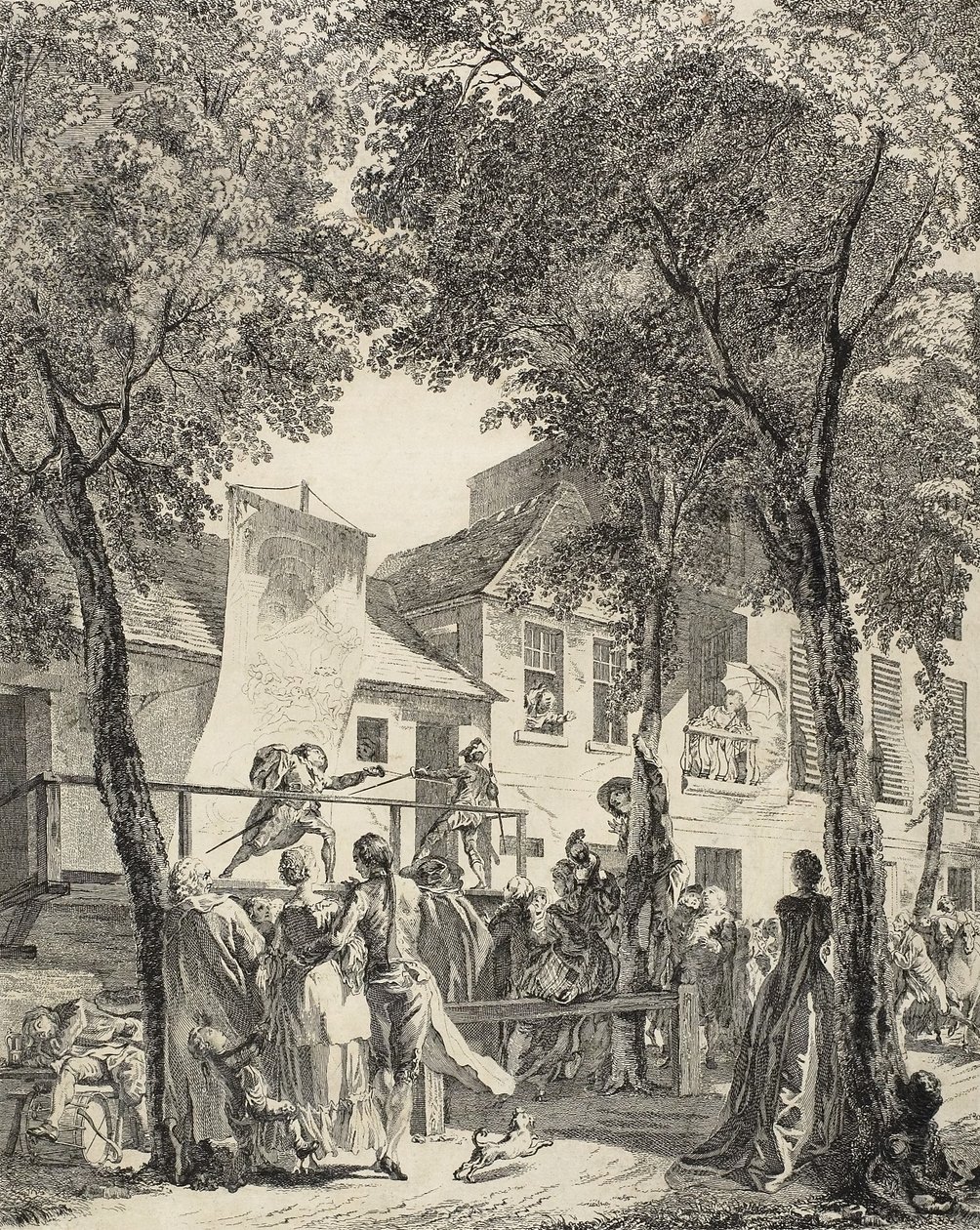 Paraden på Boulevarden, 1760 af Antoine Jean Duclos