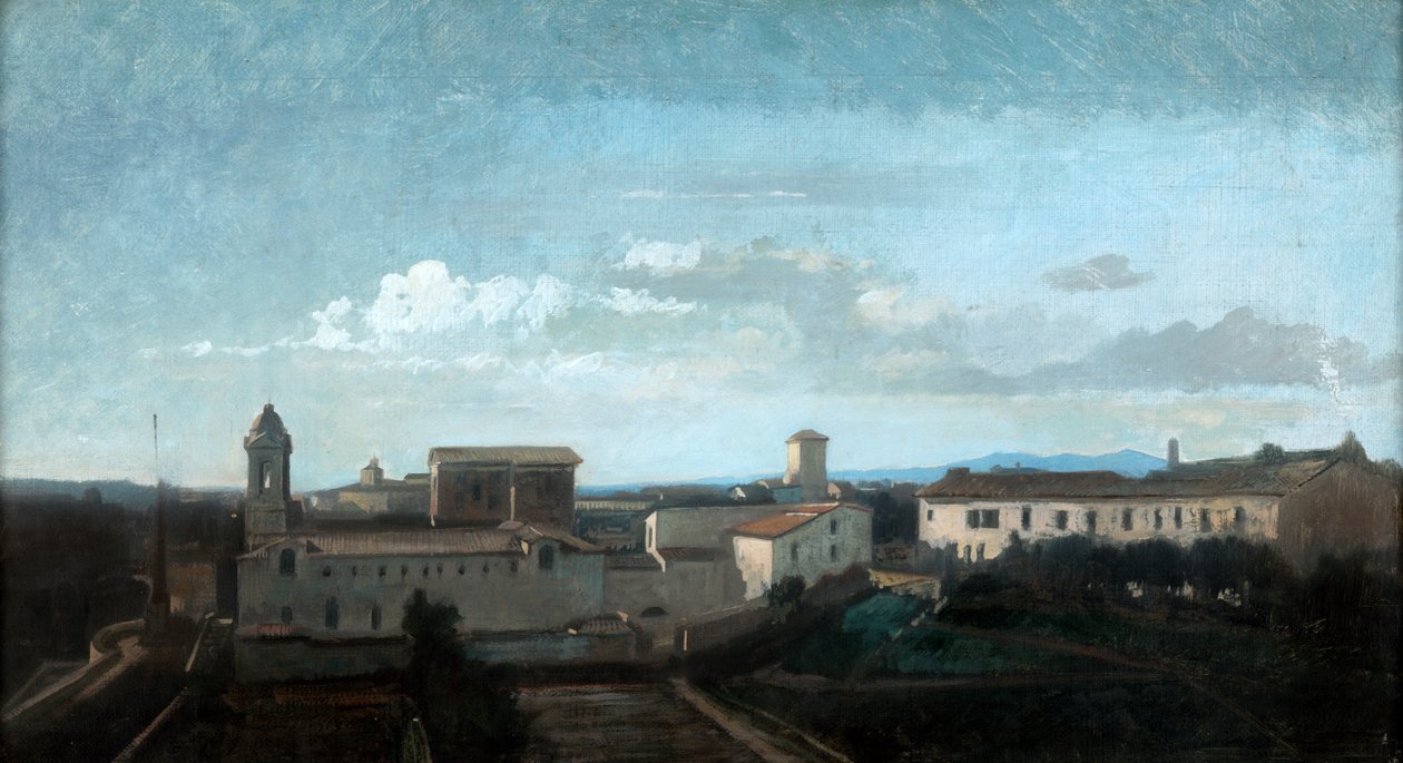La Trinite des Monts-kirken, Rom, 1800-tallet af Antoine Auguste Ernest Hebert
