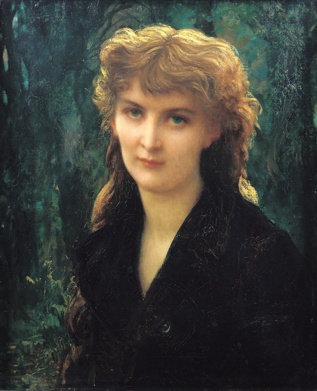 Baronesse Eleonore de Uckermann (1853-1936) 1884 af Antoine Auguste Ernest Herbert or Hebert