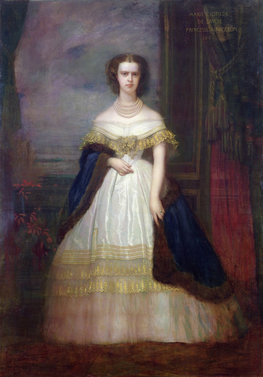 Marie-Clotilde Therese Louise (1843-1911) Prinsesse af Savoyen, 1860 af Antoine Auguste Ernest Herbert or Hebert