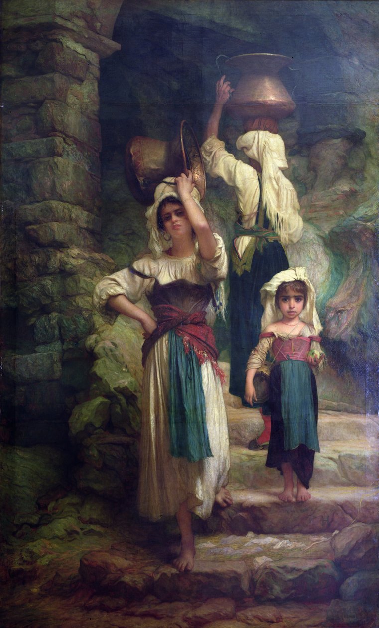 Kvinder i Cervara, 1858 af Antoine Auguste Ernest Herbert or Hebert