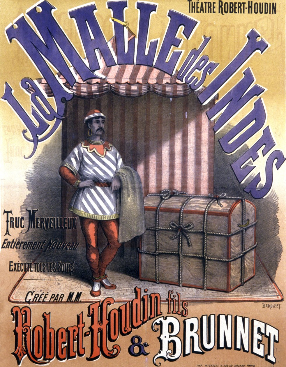 Trylleshow af Robert Houdins søn og Brunnet, slutningen af det 19. århundrede (plakat) af Antoine Barbizet
