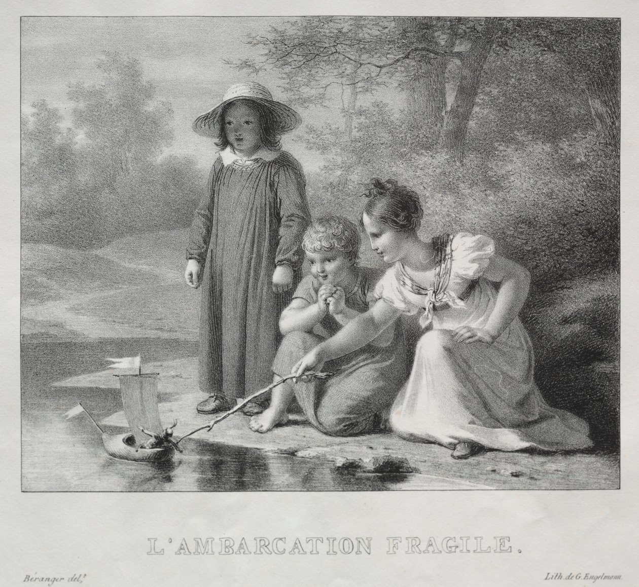 LAmbarcation skrøbelig. af Antoine Beranger
