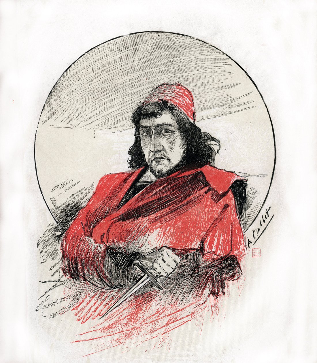 Portræt af Cesare Borgia (Cesar Borgia af Antoine Calbet