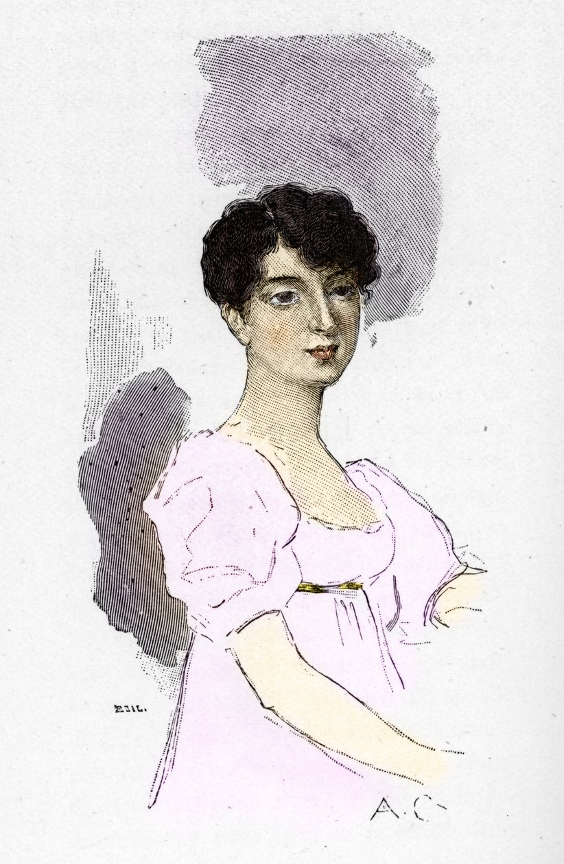 Portræt af Louise Catherine Eleonore Denuelle af Antoine Calbet