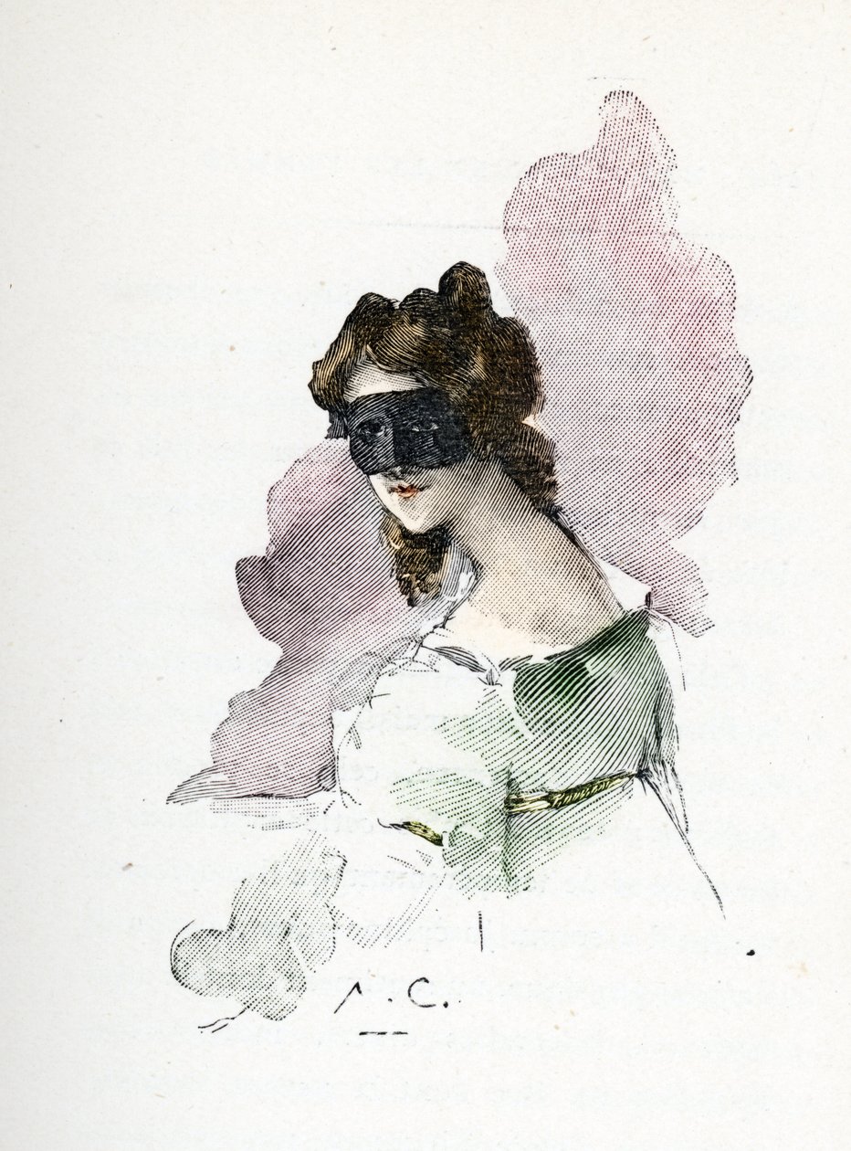 Portræt af en mystisk elskerinde af Napoleon I besøgte omkring 1803 og fik tilnavnet Saint-Cloud-damen af Antoine Calbet