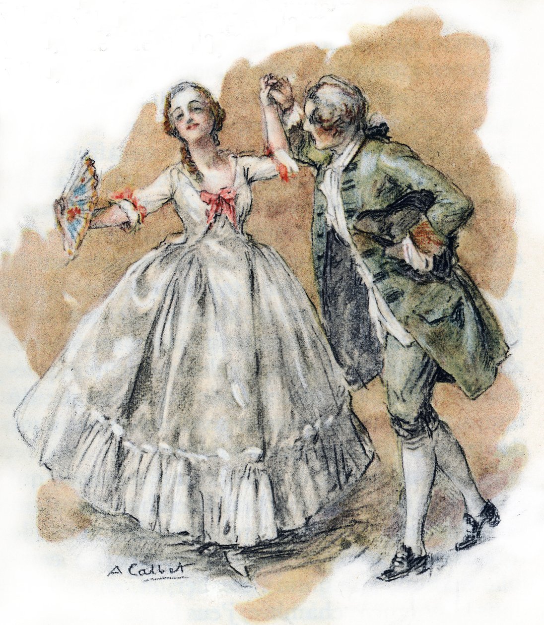 Werther danser med Charlotte af Antoine Calbet