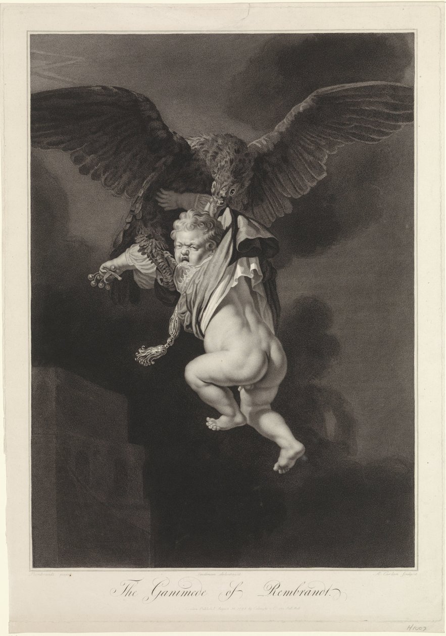 Jupiter og Ganymedes af Antoine Cardon