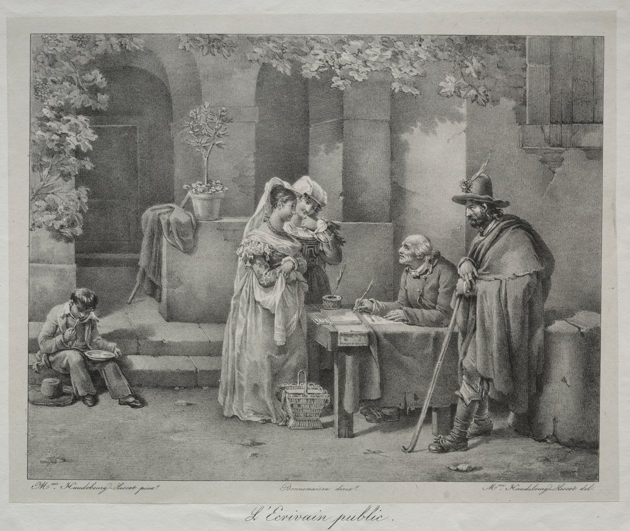 Den offentlige forfatter af Antoine Cécile Hortense Haudebourt Lescot