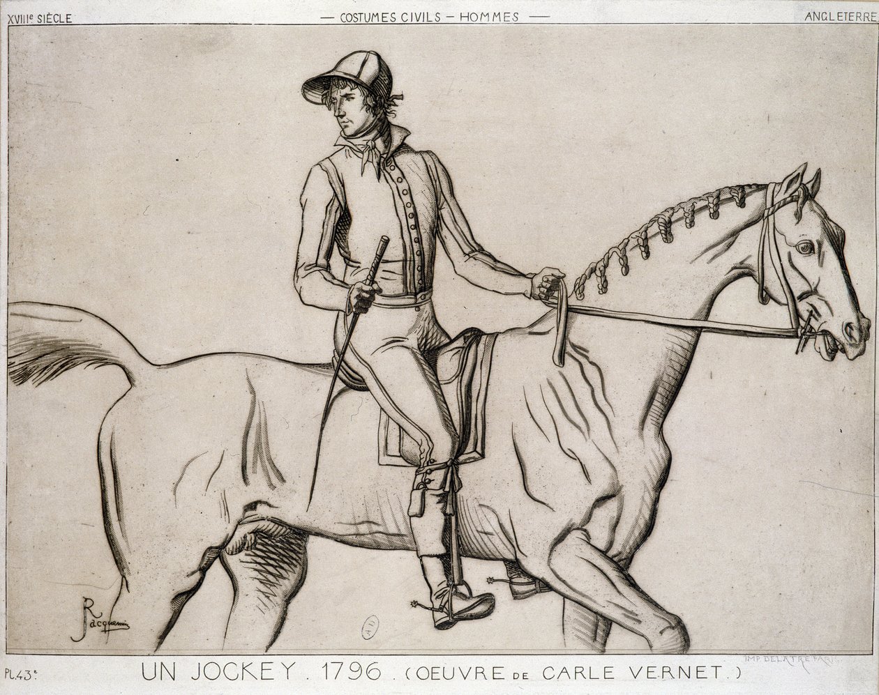 Jockey af Antoine Charles Horace Vernet