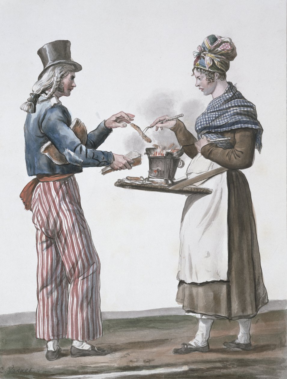 Pølsesælgeren af Antoine Charles Horace Vernet