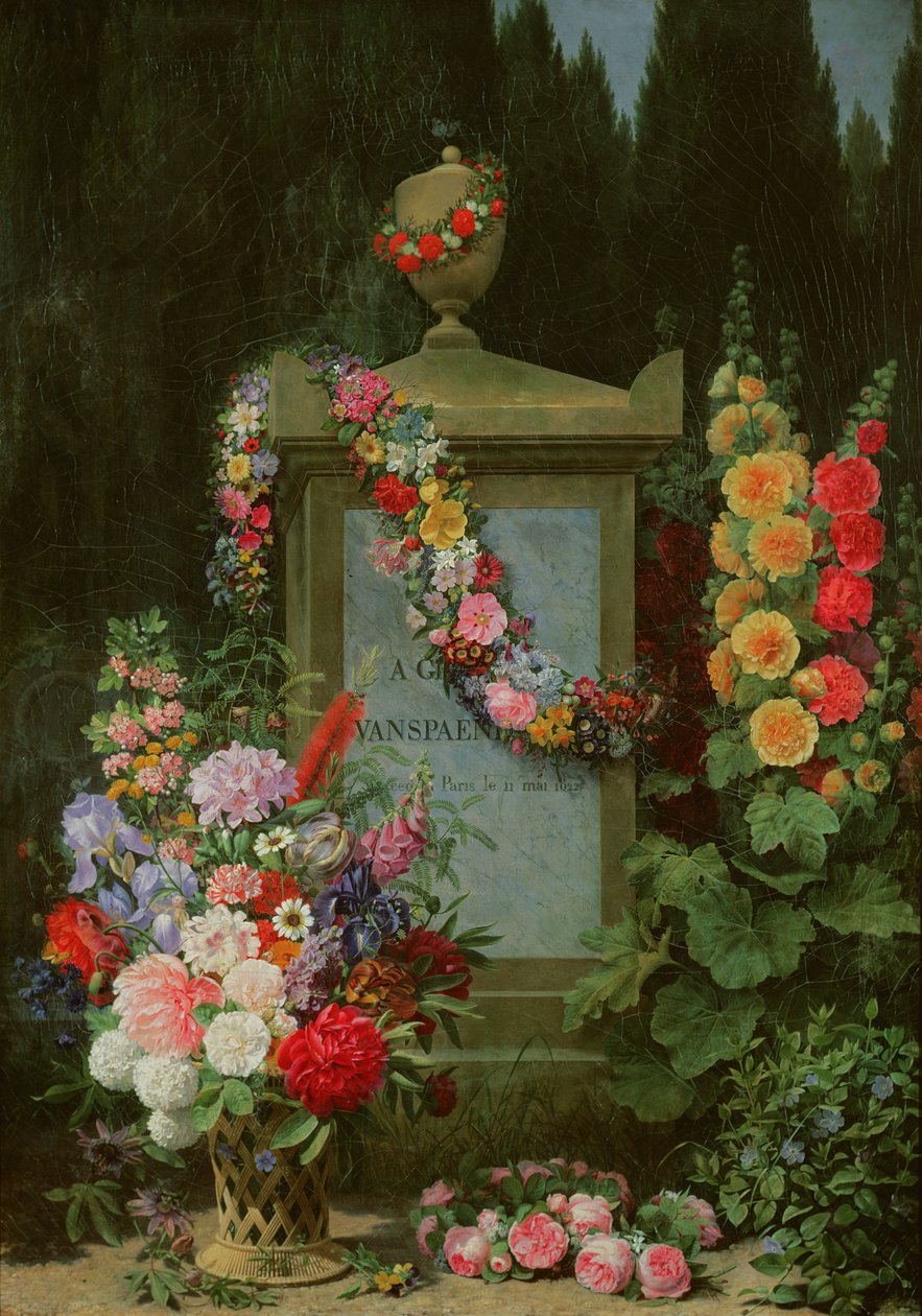 Hyldest til Gerard van Spaendonck, 1830 af Antoine Chazal