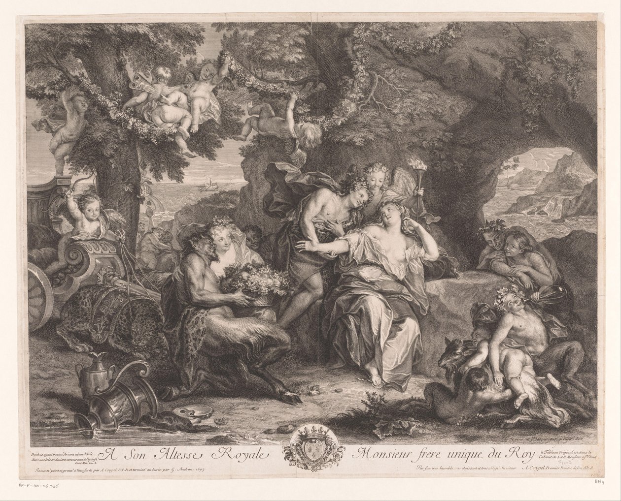Bacchus en Ariadne af Antoine Coypel