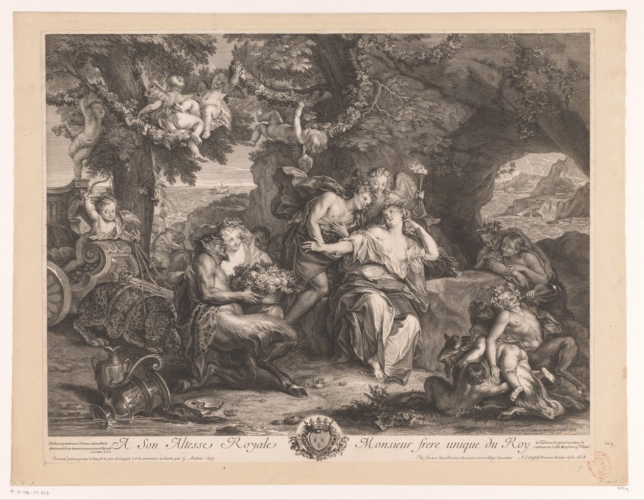 Bacchus en Ariadne af Antoine Coypel