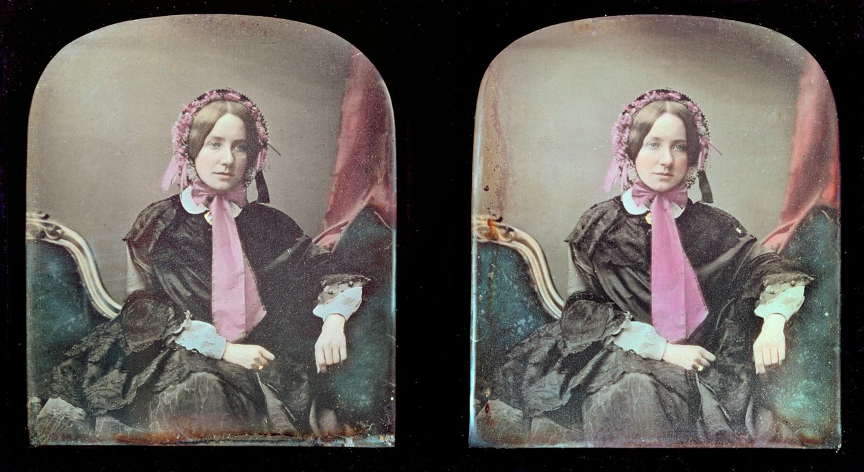 Portræt af en kvinde (daguerreotypi) af Antoine Francois Jean Claudet