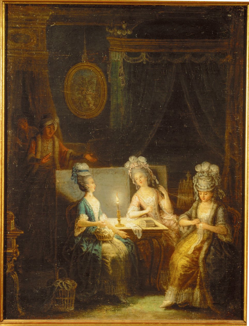 Zemir og Azor, opera af Andre E ... (maleri på lærred) af Antoine Francois Saint Aubert