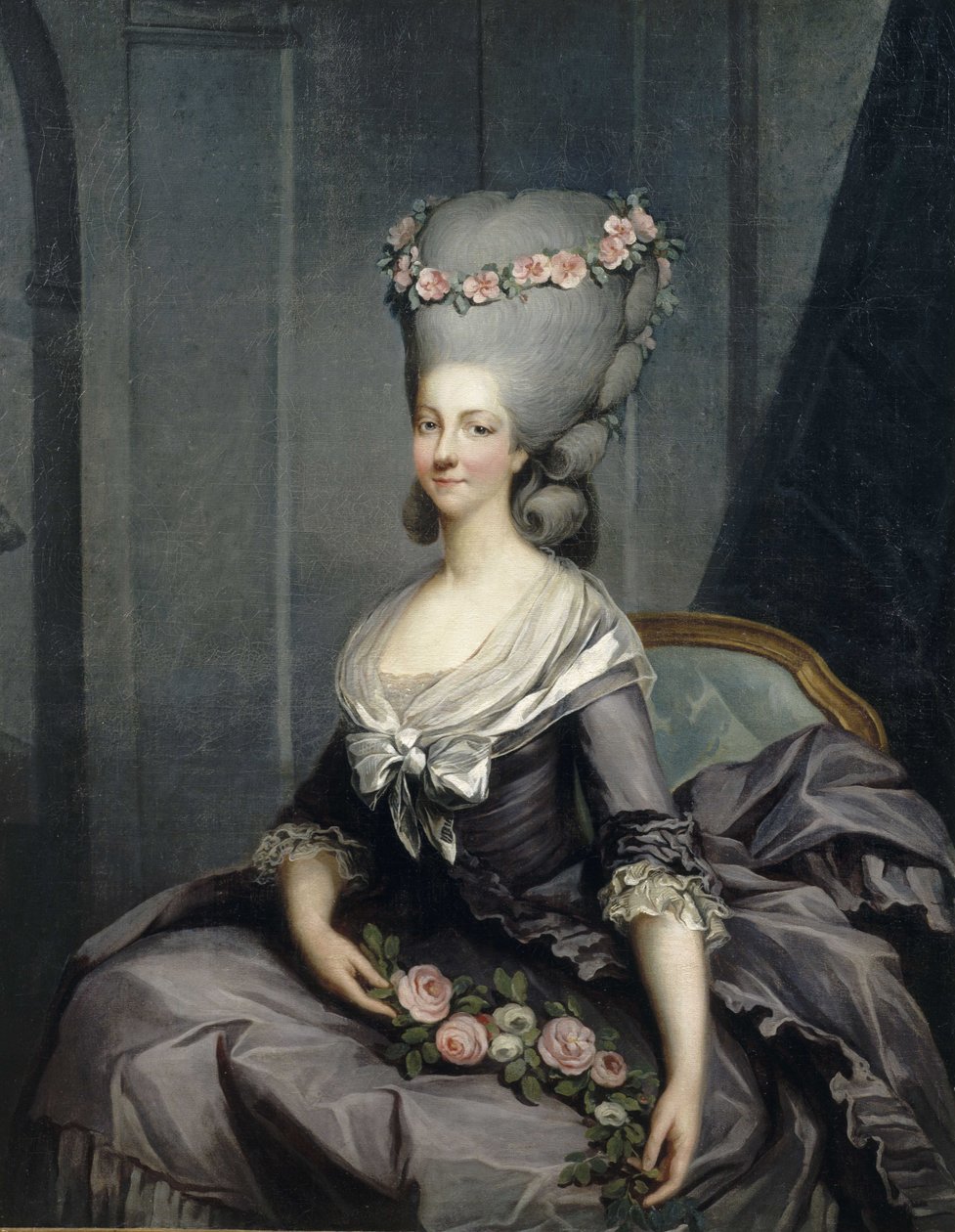 Portræt af prinsessen af Lamballe af Antoine François Callet