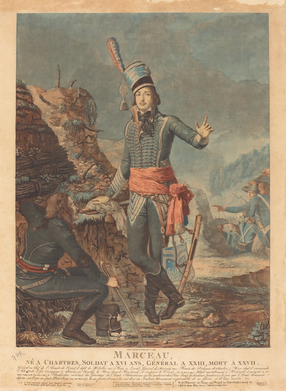 General Francois Severin Desgraviers Marceau af Antoine François Sergent