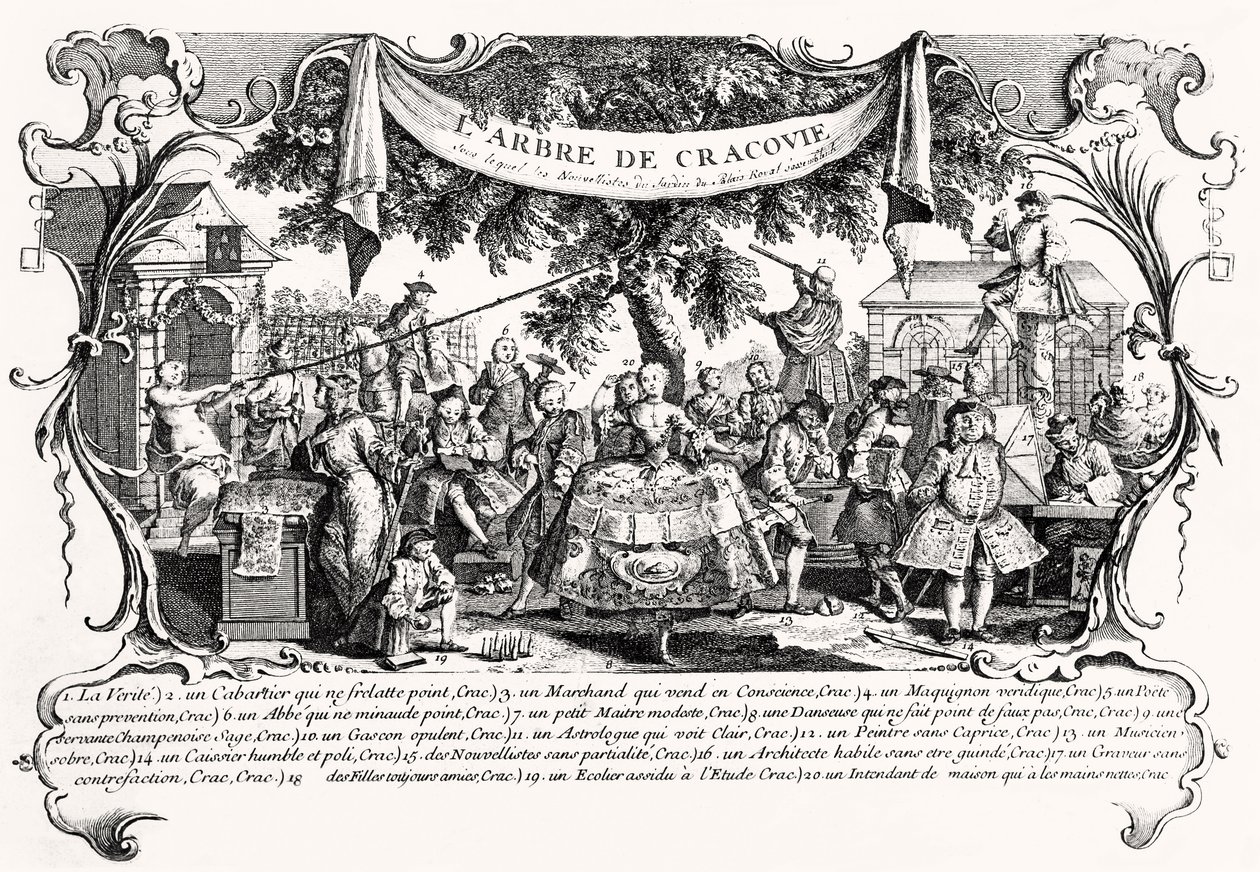 L "Arbre de Krakowie, 1742dani af Antoine Humblot