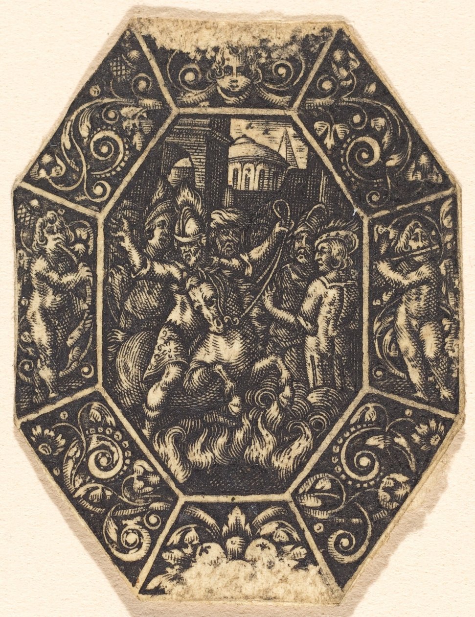 Mand til hest af Antoine Jacquard