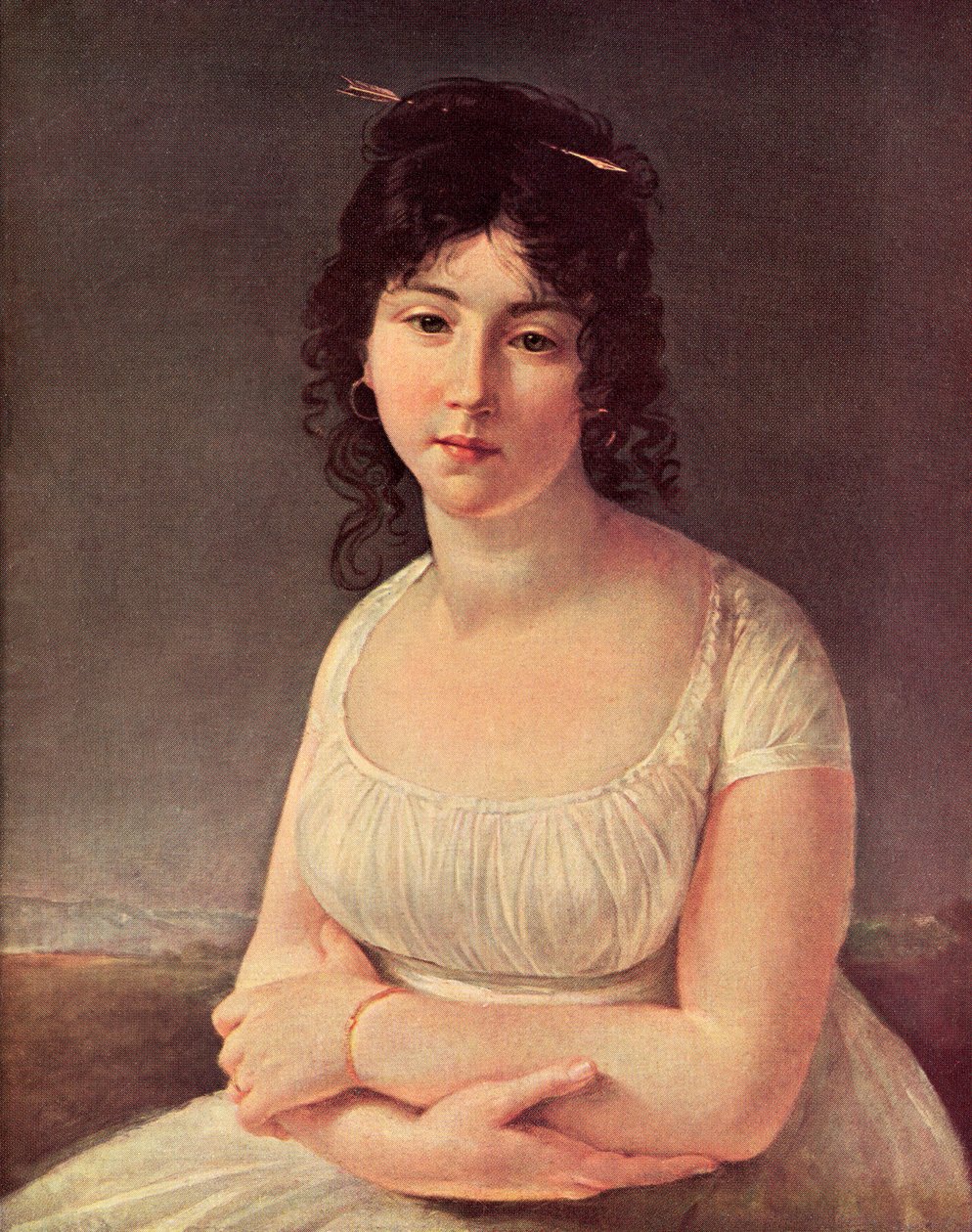 Madame Poussielgue i en alder af 23 i 1797 (tryk) af Antoine Jean (after) Gros