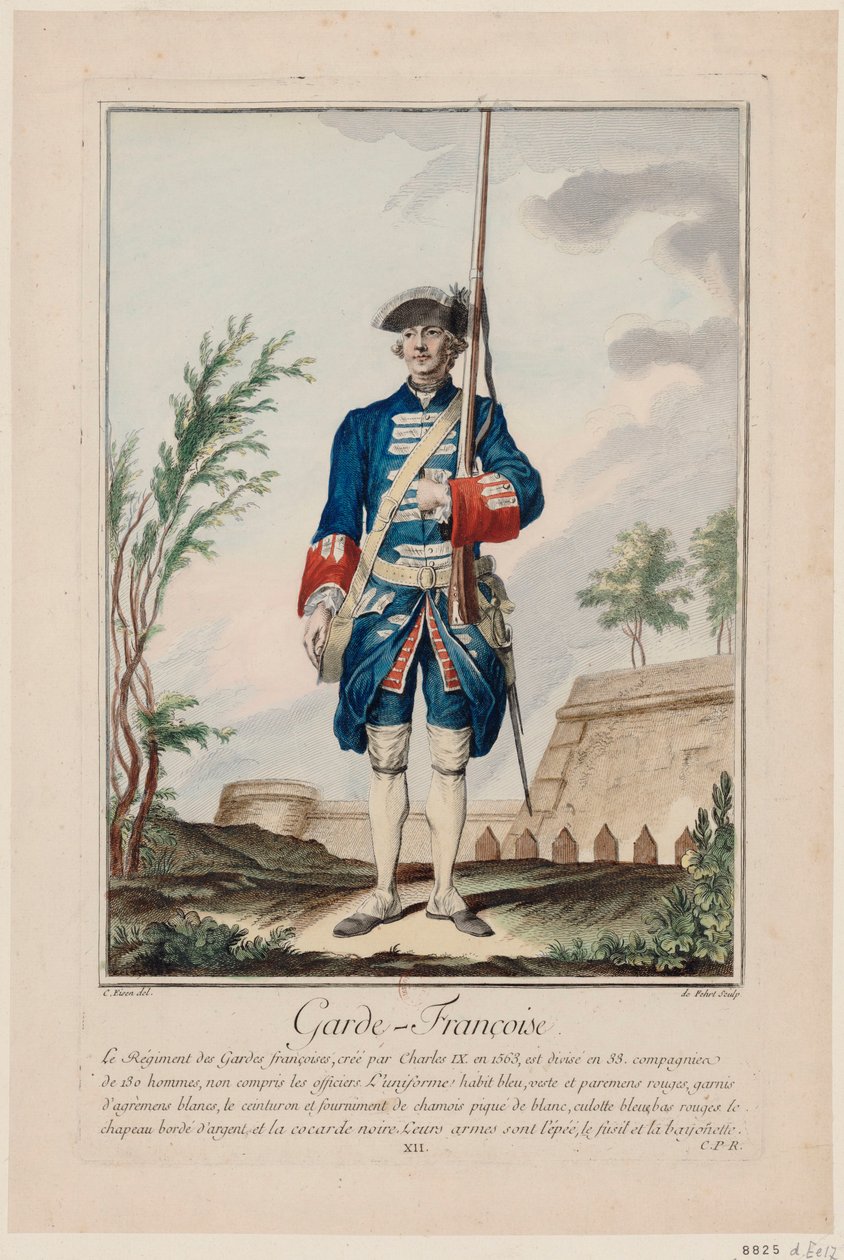Franske garder De franske garder, 1756. af Antoine Jean De Fehrt