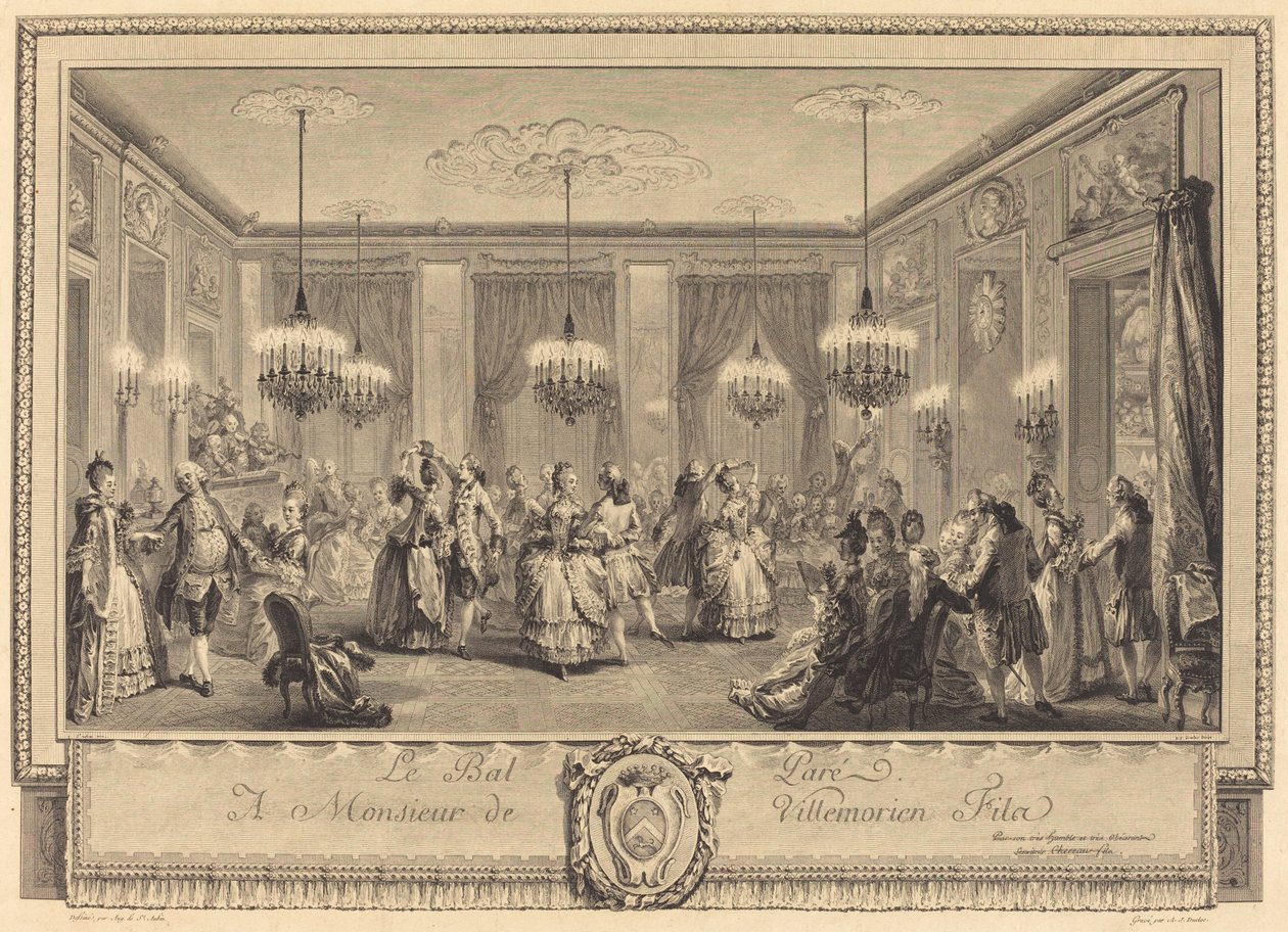 Det forekommer dem af Antoine Jean Duclos after Augustin de Saint Aubin