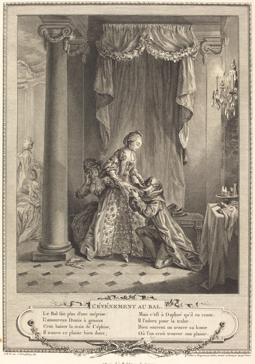 Arrangementet ved ballet af Antoine Jean Duclos and Francois Robert Ingouf after Sigmund Freudenberger