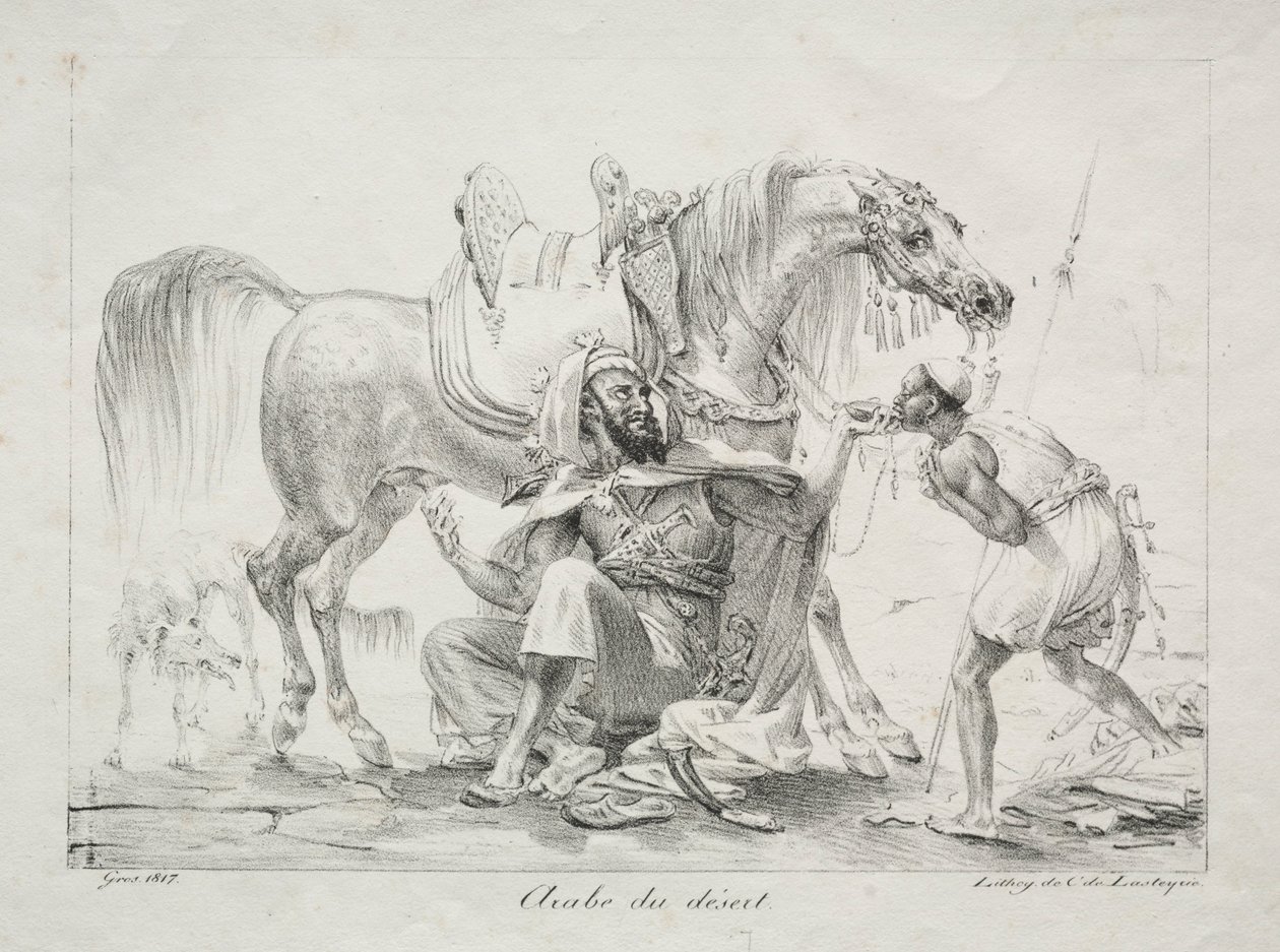 Araber af ørkenen, 1817. af Antoine Jean Gros