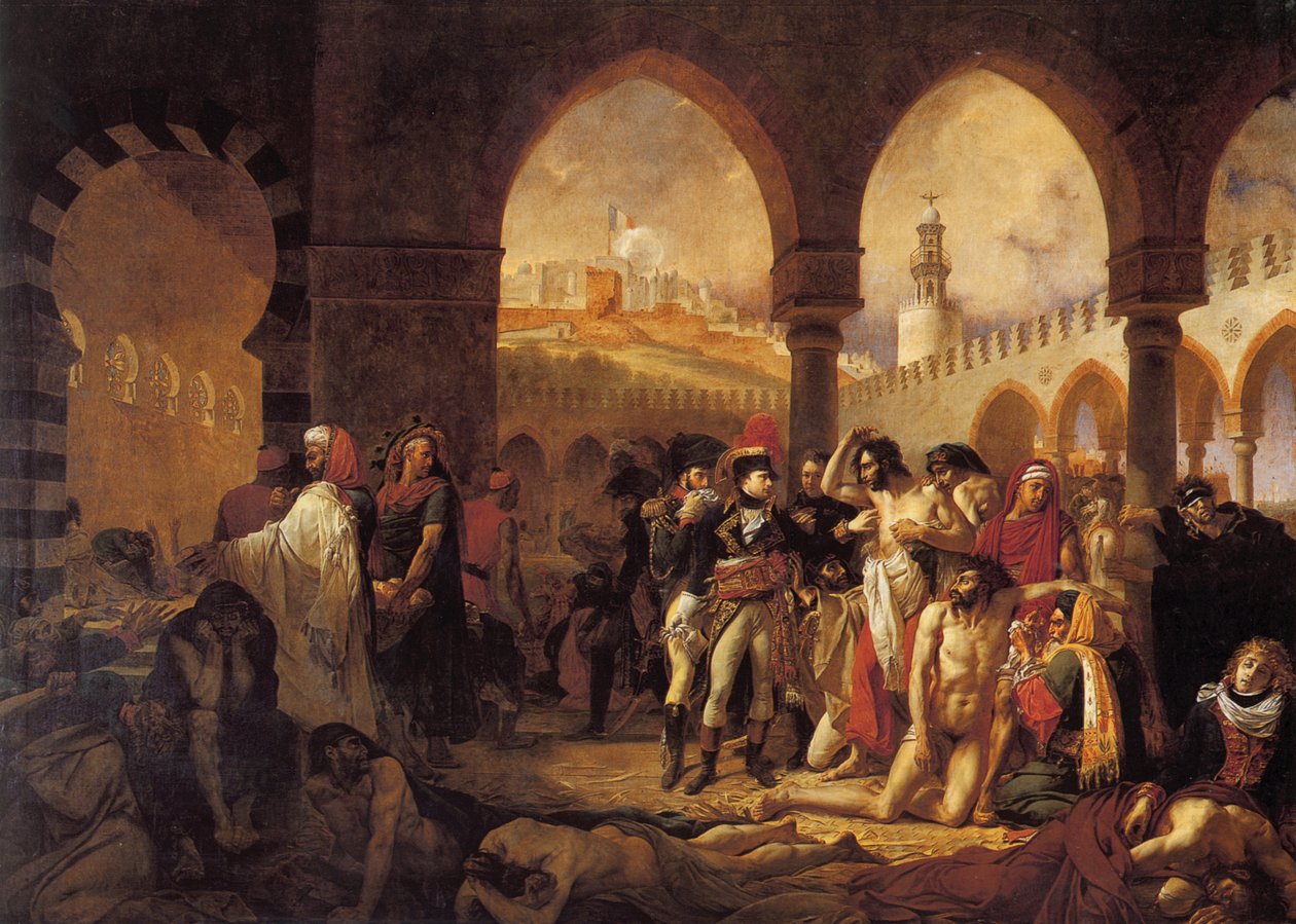 Bonaparte besøger Pesthouse i Jaffa af Antoine Jean Gros