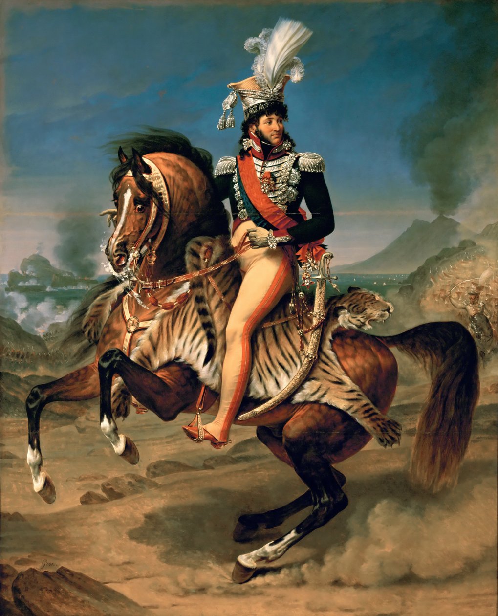 Rytterportræt af Joachim Murat 1767-1815 af Antoine Jean Gros