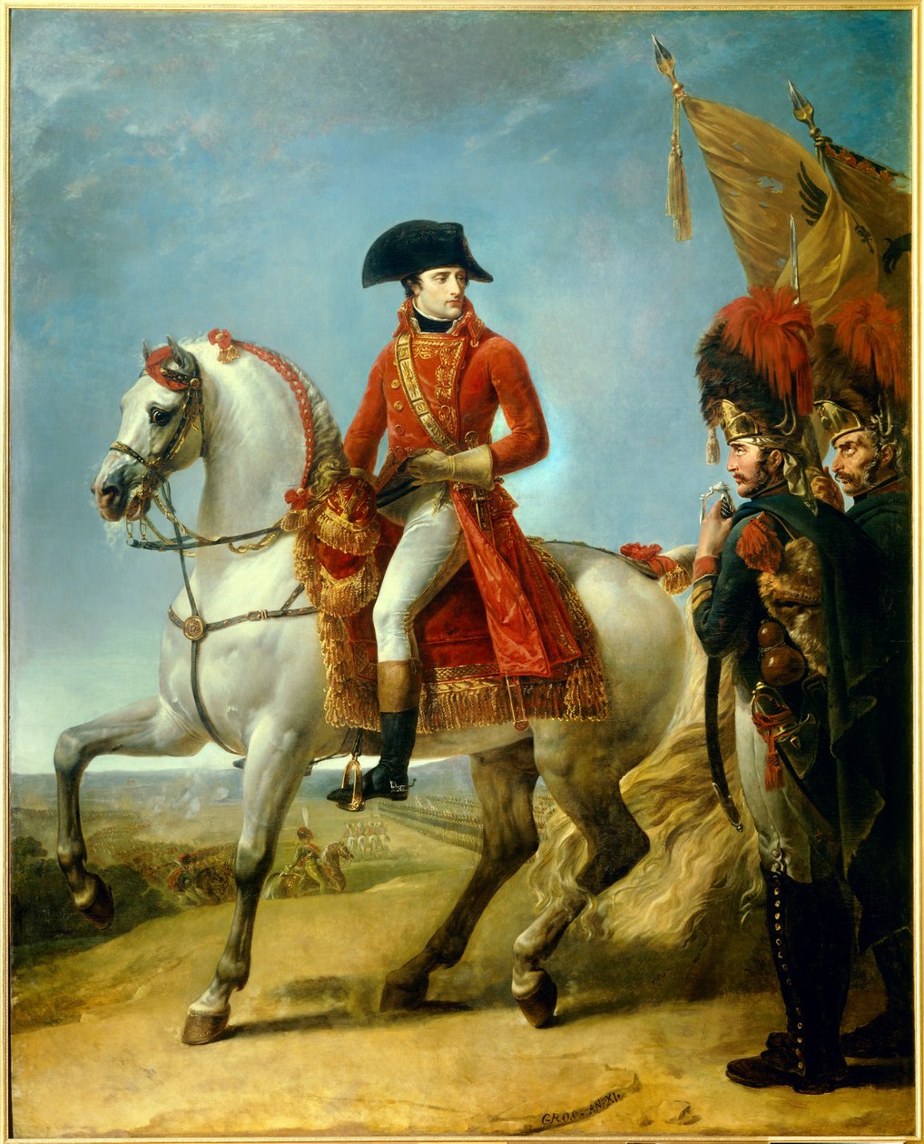 Ridesportræt af Napoleon Bonaparte (1769-1821) af Antoine Jean Gros