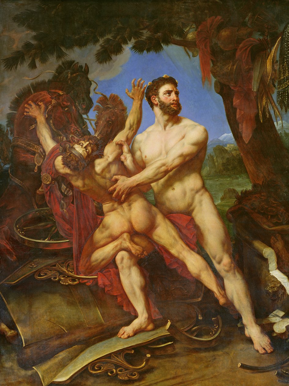 Hercules og Diomedes af Antoine Jean Gros