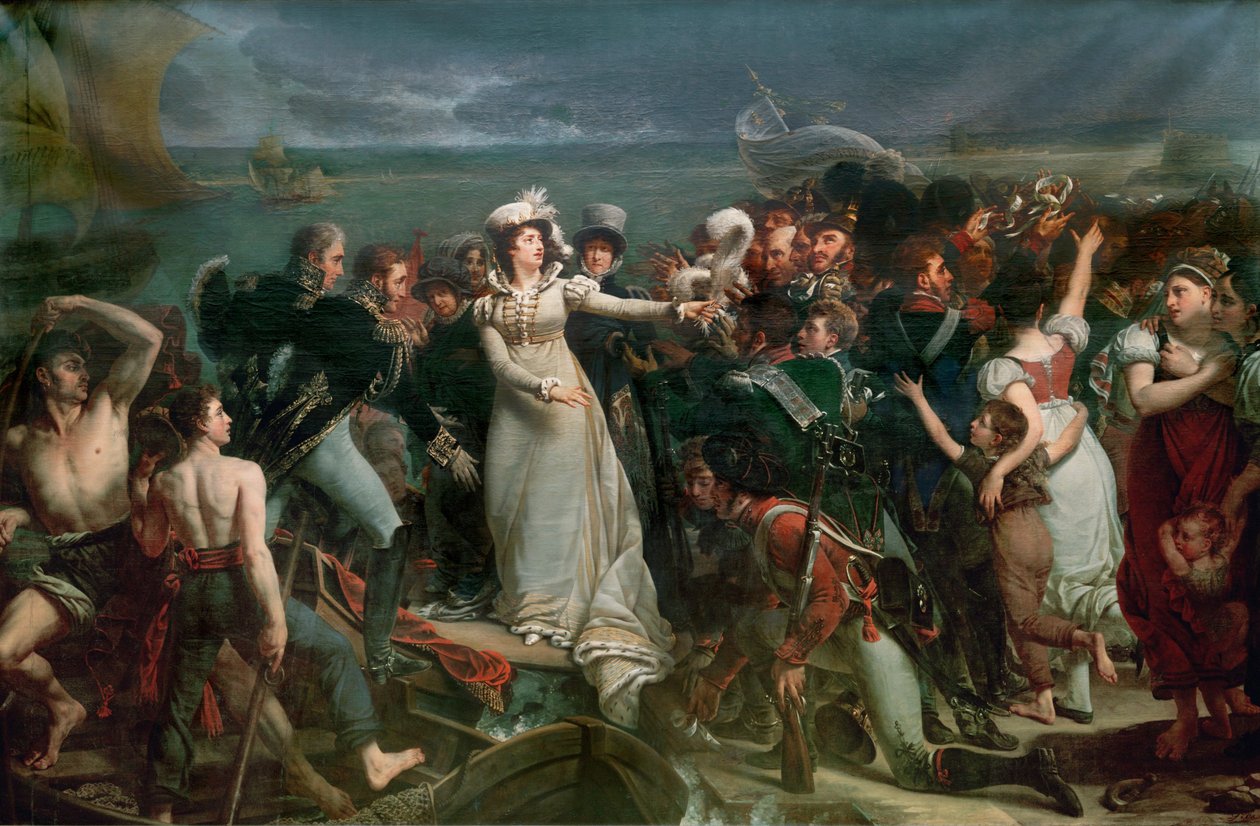 Marie Thérèse, hertuginde af Angouleme ... (olie på lærred) af Antoine Jean Gros