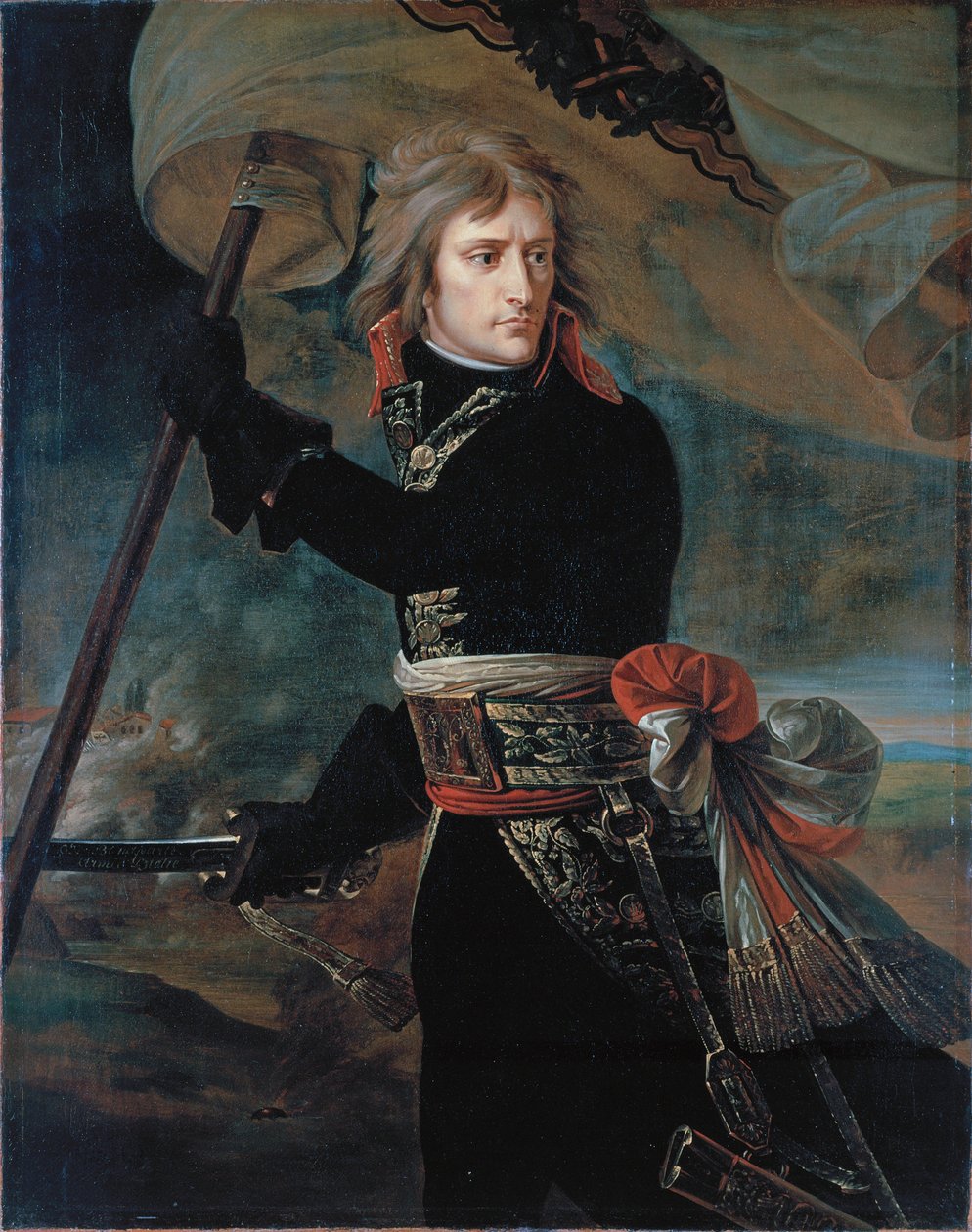 Napoleon Bonaparte på broen ved Arcole af Antoine Jean Gros