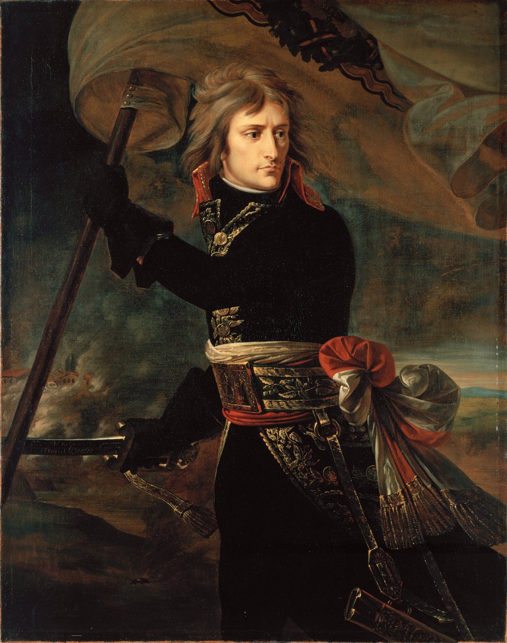 Napoleon Bonaparte på broen ved Arcole af Antoine Jean Gros
