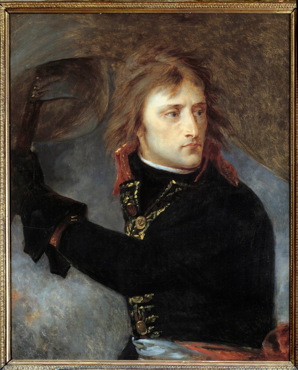 Portræt af Bonaparte (1769 - 1821) ved broen af Arcole 16. november af Antoine Jean Gros