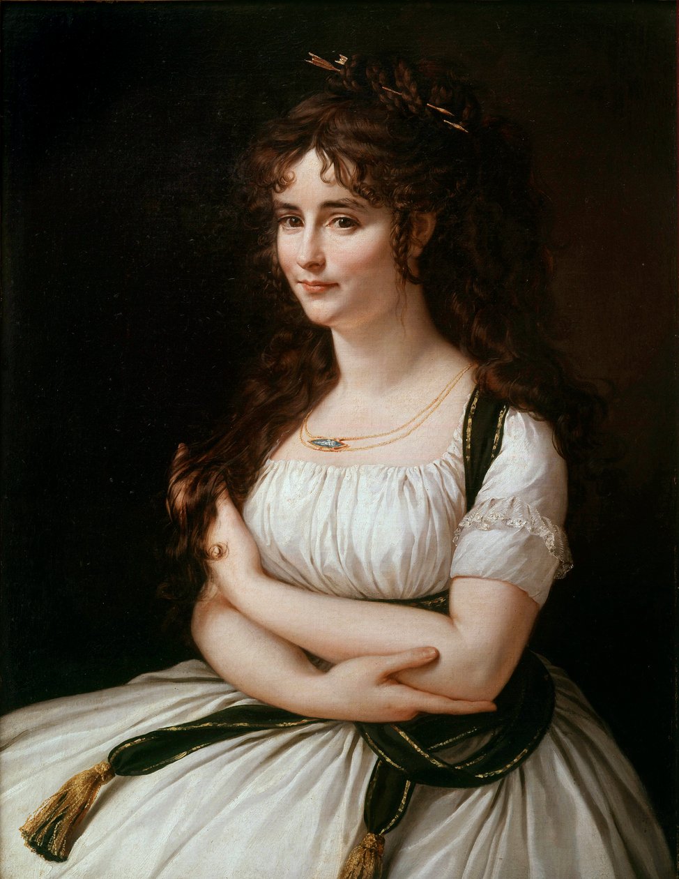 Portræt af Madame Pasteur, født Madeleine Alexandre (1773-1841) Maleri af Antoine Jean Gros (1771-1835) 1800-tallet søn. 0,86x0,37 m af Antoine Jean Gros