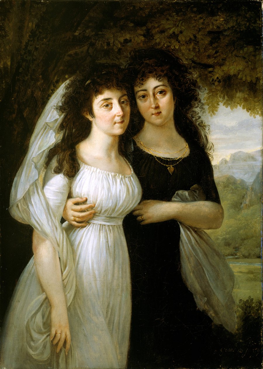 Portræt af søstrene Maistre, 1796. af Antoine Jean Gros