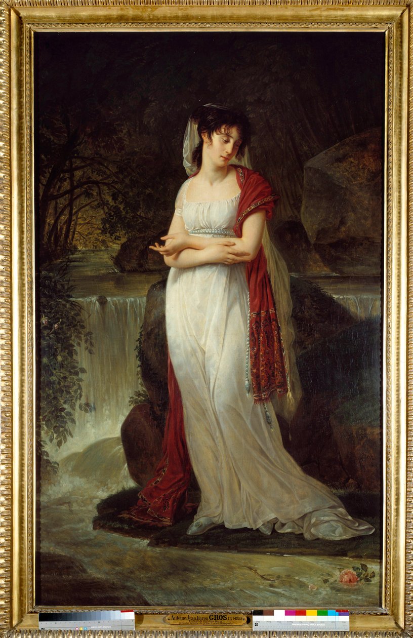 Posthumt portræt af Christine Boyer (1776-1800) Første kvinde af Lucien Bonaparte Maleri af Antoine Jean Gros (1771-1835) 1800-tallet søn. 2,14x1,34 m. af Antoine Jean Gros